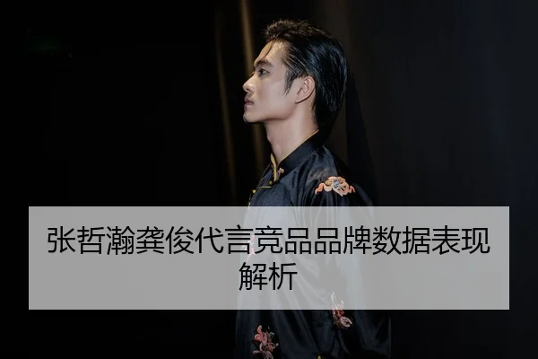 张哲瀚龚俊代言竞品品牌数据表现解析